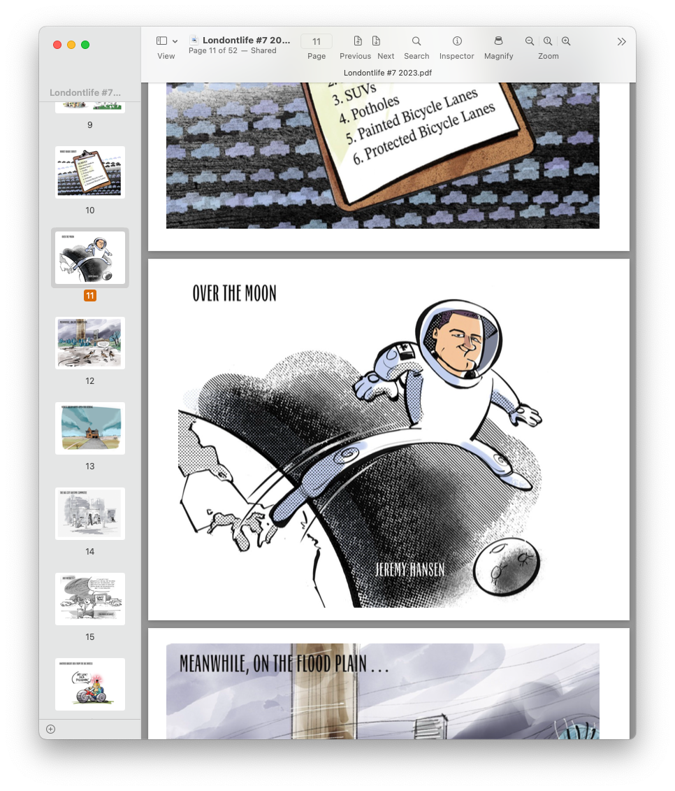 Layout of s ome inside pages.