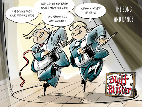 Trump and Ford song and dance
