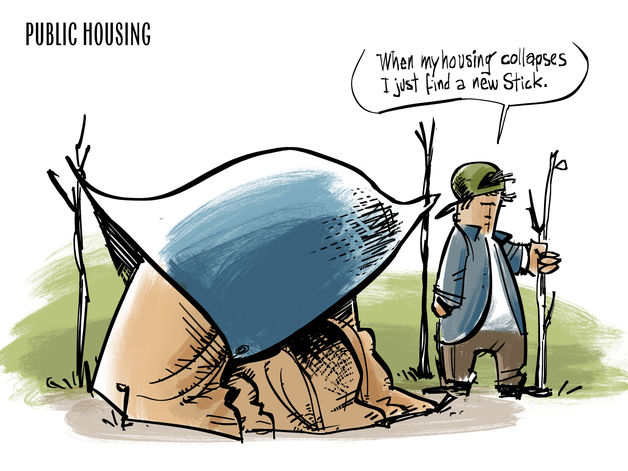 As housing crumbles…